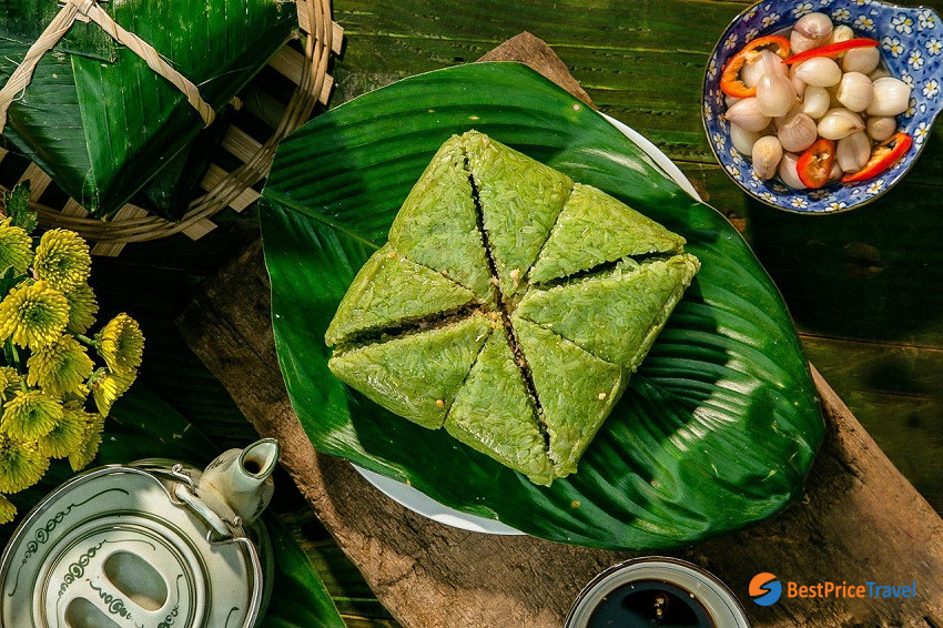 Banh Chung - Square Cake in vietnamese tet holiday