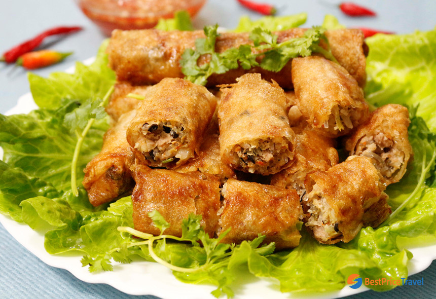 Nem - Spring Roll - traditional food for tet holiday