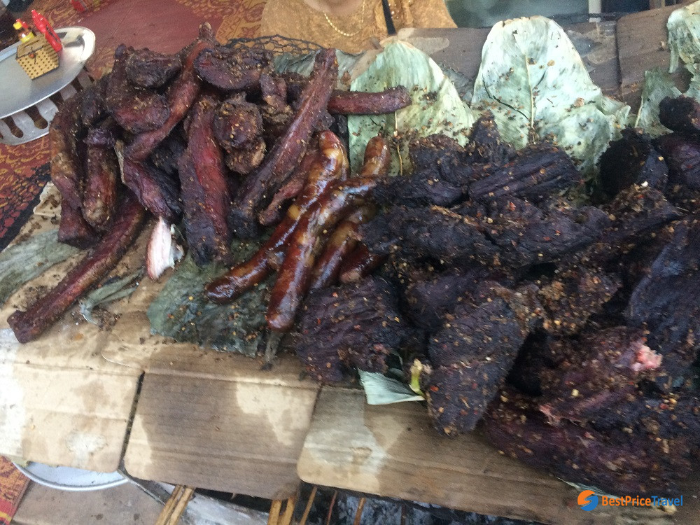 Local smoked pork and smoked buffalo