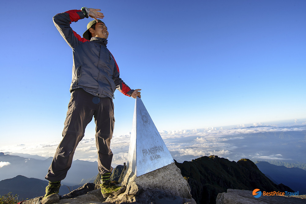 Vietnam adventure activities - trek to Fansipan Peak