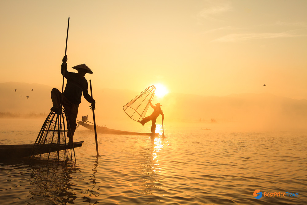 take a boat tour to discover the local life in Myanmar's floating villages