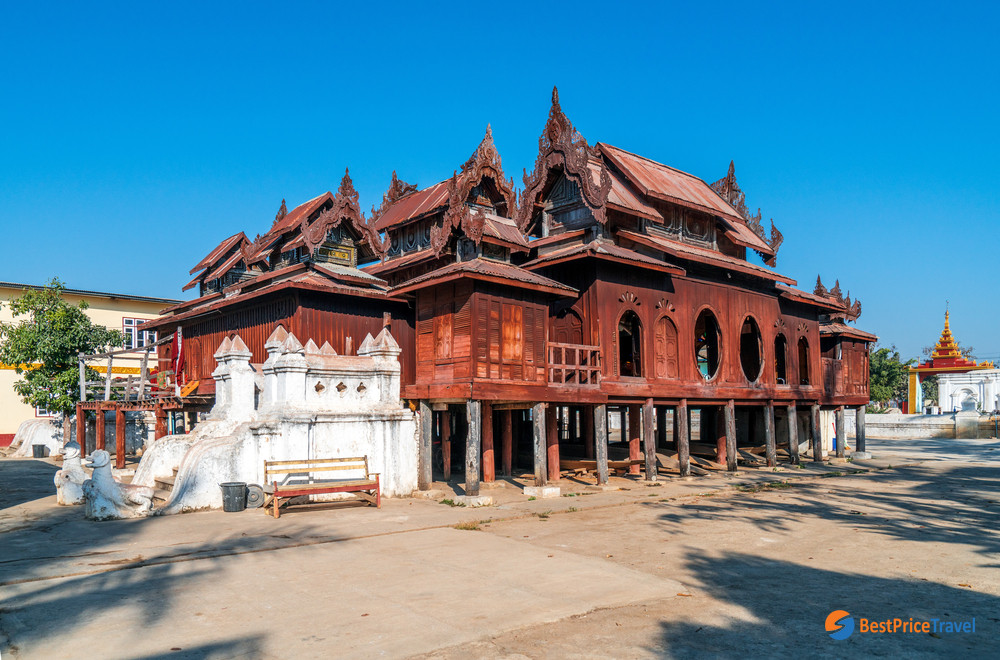 Shwe Yan Pyay Temple with distinctive oval windows