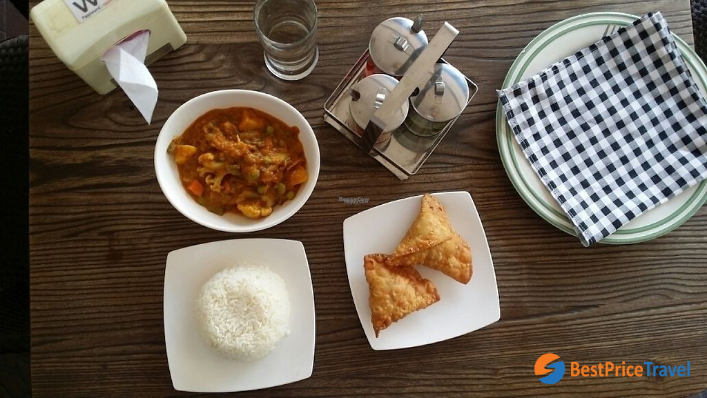 Indian food at Nazim Restaurant