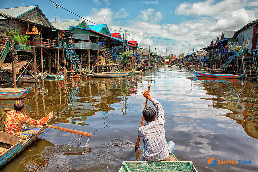 Tonle Sap Lake by boat