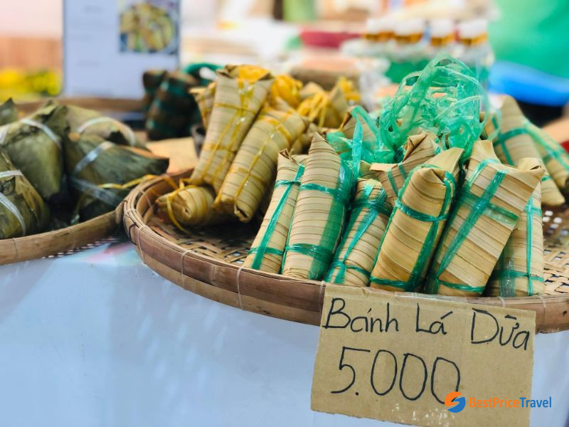 Banh la dua is very popular in Mekong Delta