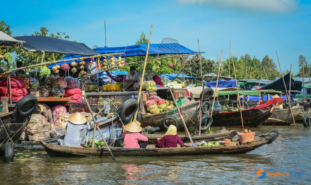 Advertise Stick at Nga Nam floating market