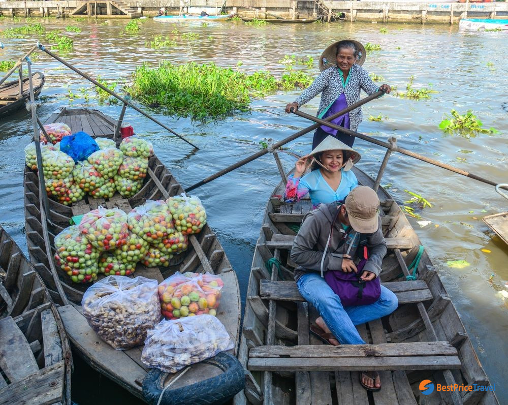 Fresh Fruit sold at Nga Nam floating market