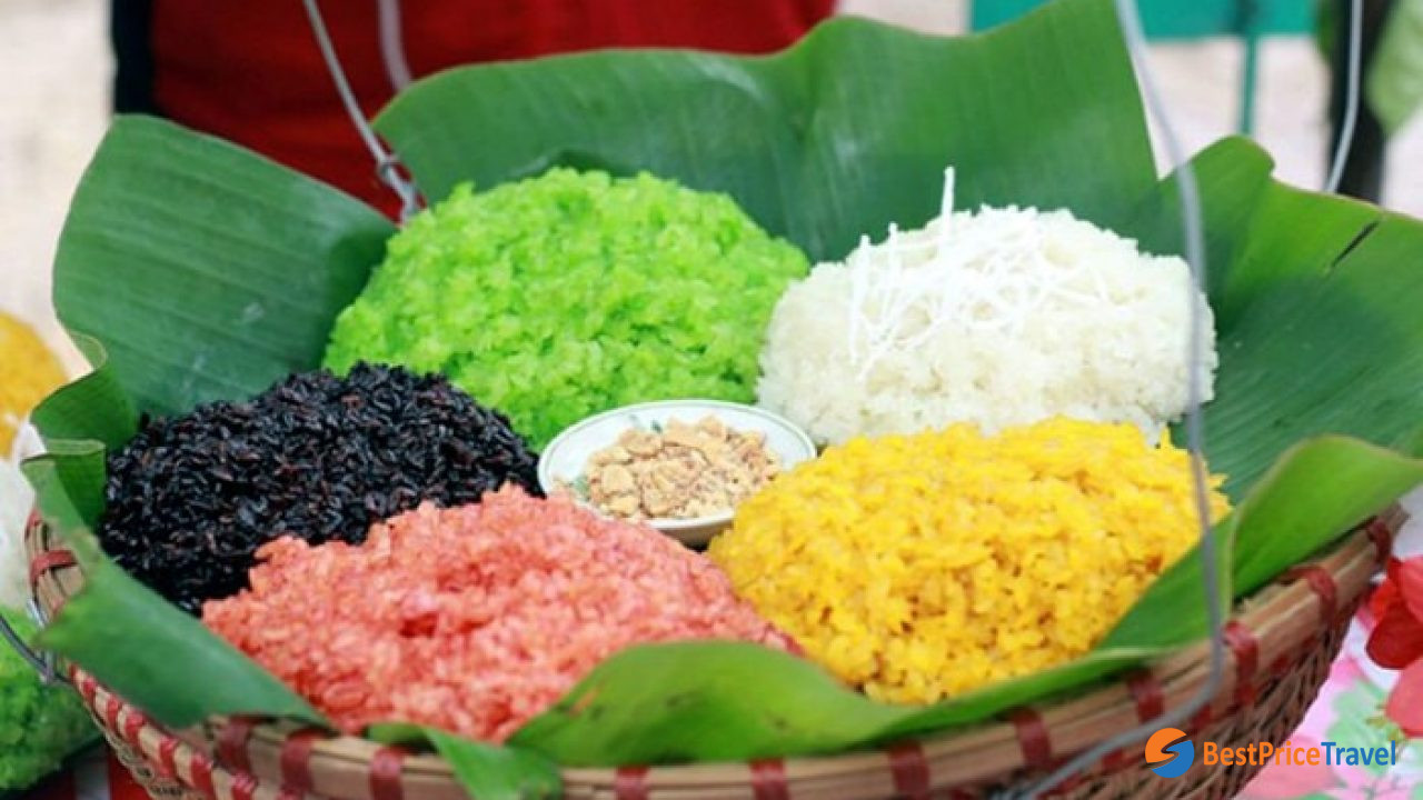 Colorful Sticky Rice Looks Attractive And Taste Amazing