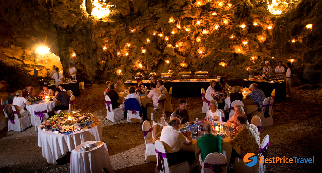 Dinner in Cave - Things to Do in Halong Bay