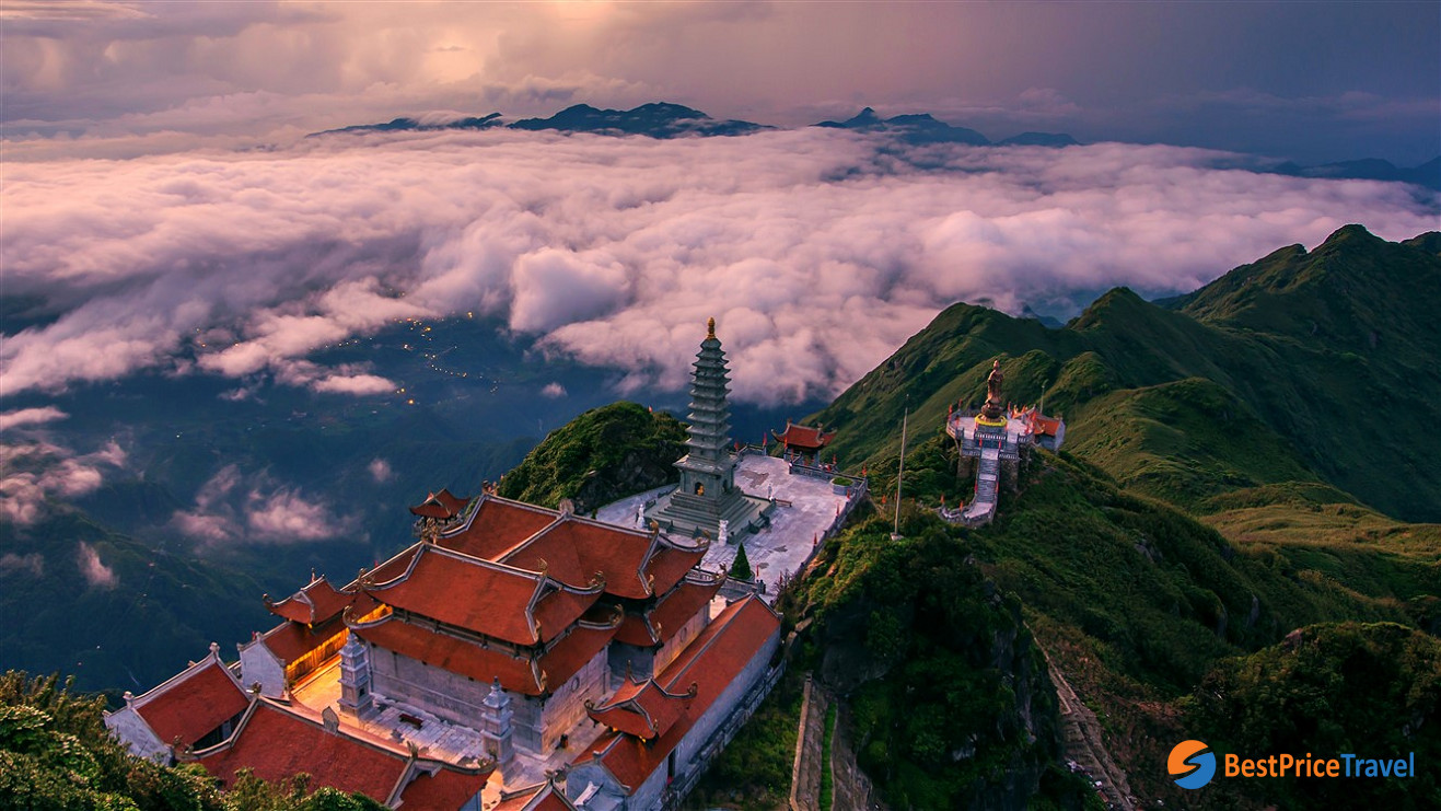 A Buddhism Pagoda at Sun World Fansipan Legend 