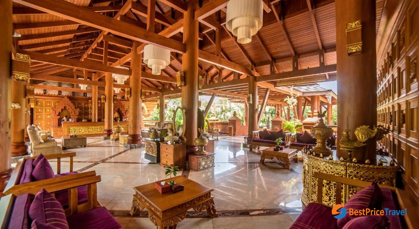 Historical Bagan Temple design in Heritage Bagan Hotel