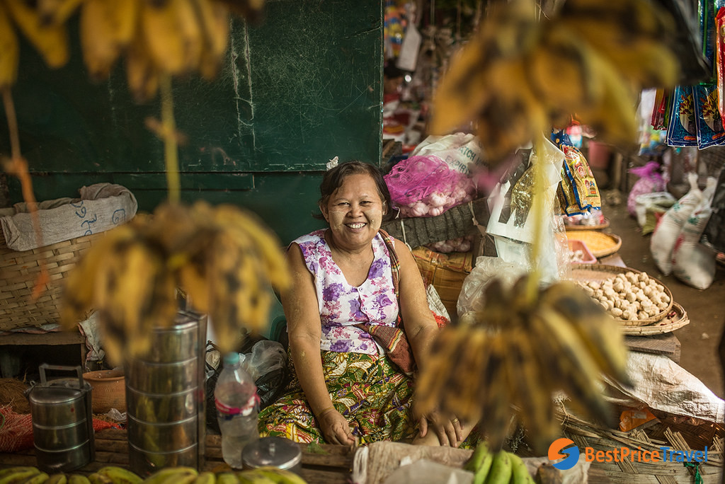 Visiting local market is a must-do to get deep insight of Myanmar