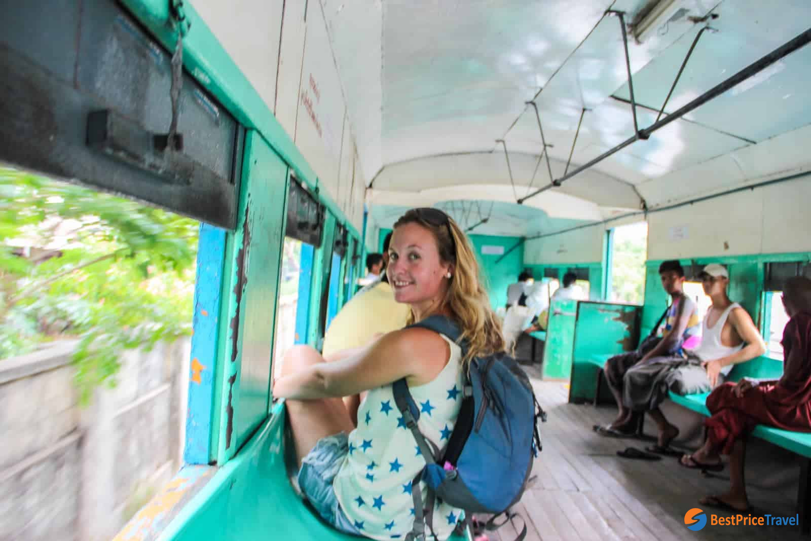 Experience the cicular train in Yangon