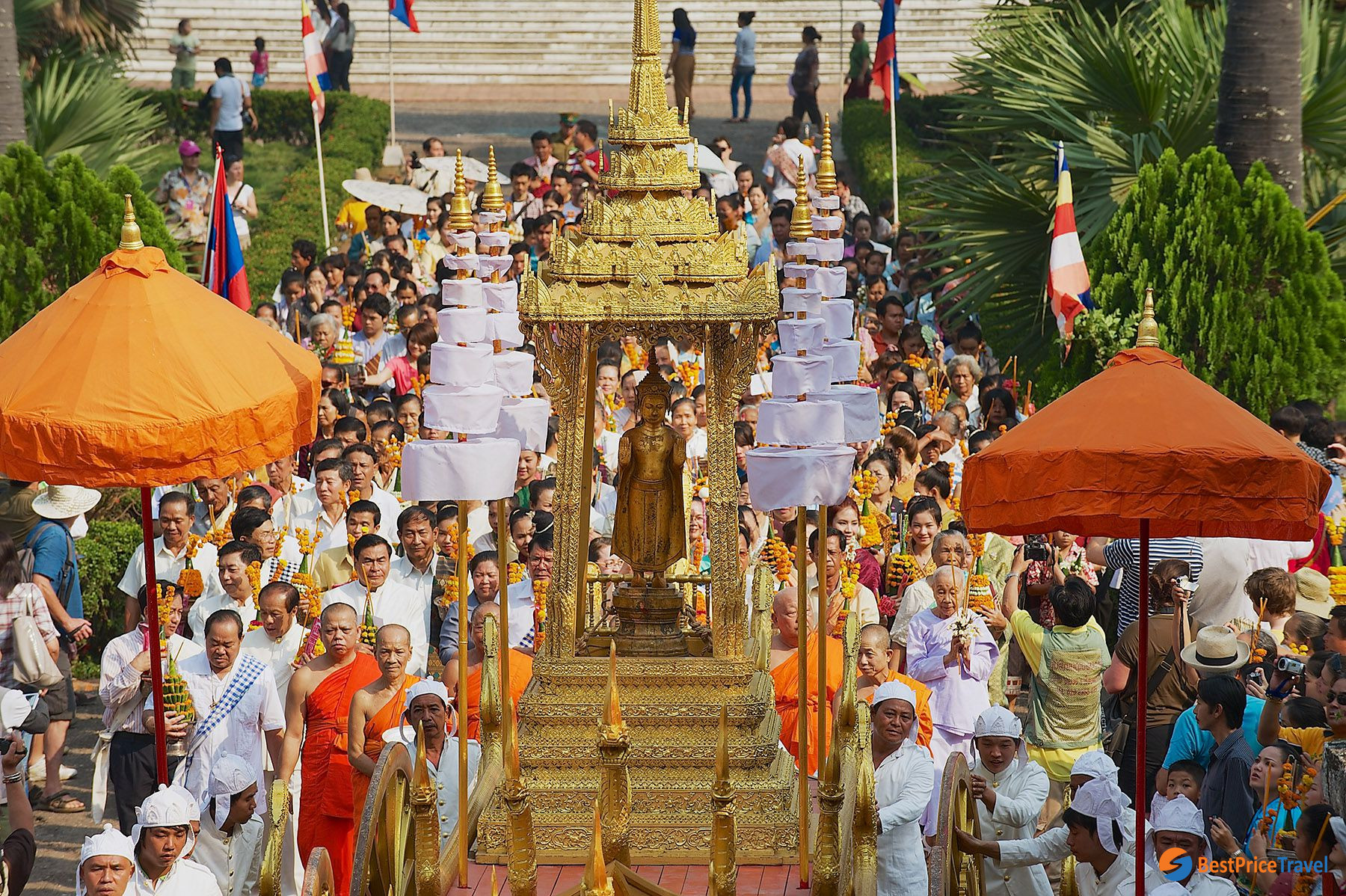 Luang Prabang is the most exciting place to celebrate Boun Pi Mai in Laos