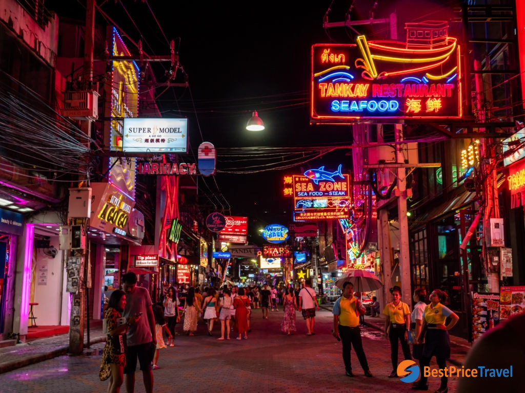 Finish one day in Pattaya at walking street