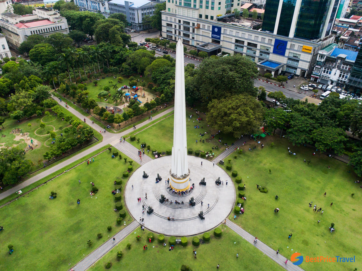 Maha Bandula Park - best thing to see yangon in 1 day