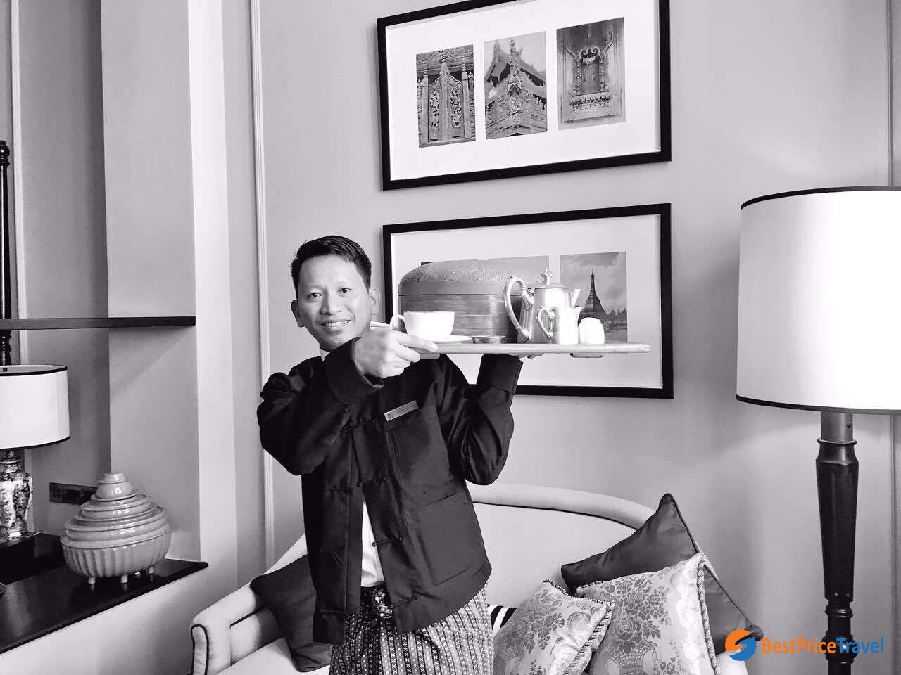 It is most common to give butler service man a tip