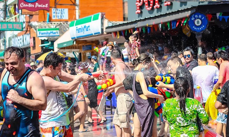 Many people visit Chiang Mai during Songkran Festival