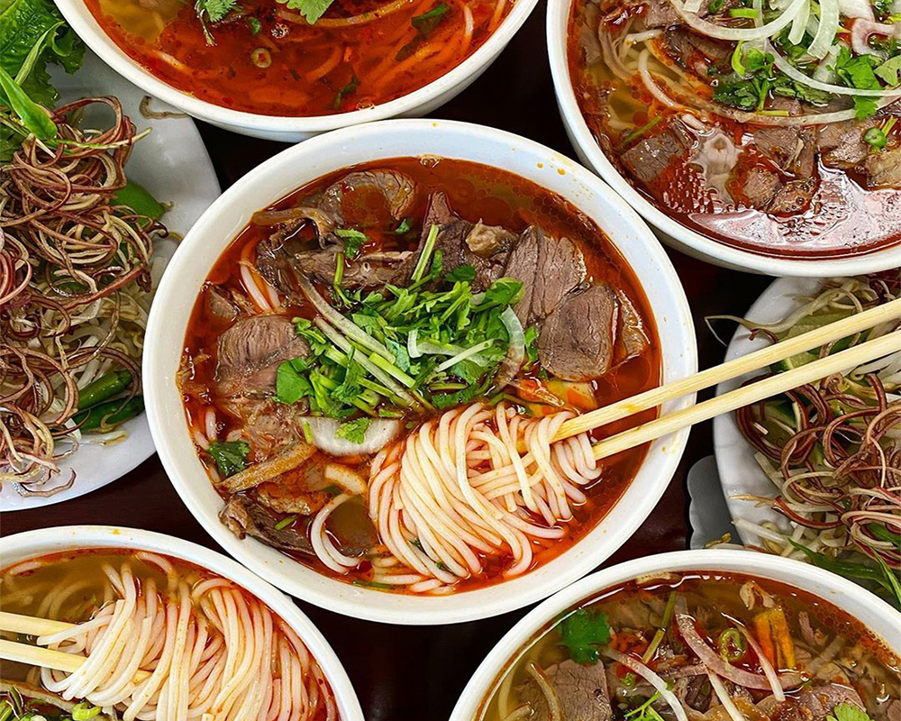 Ingredients of Bun Bo Hue