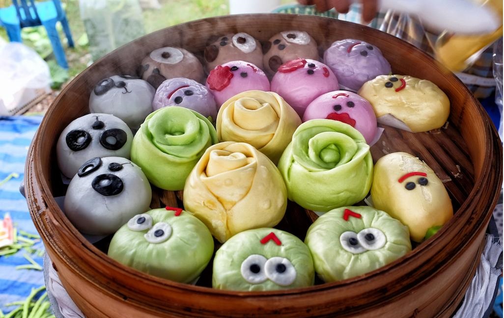 Salapao - Typical foods for a local breakfast in Thailand