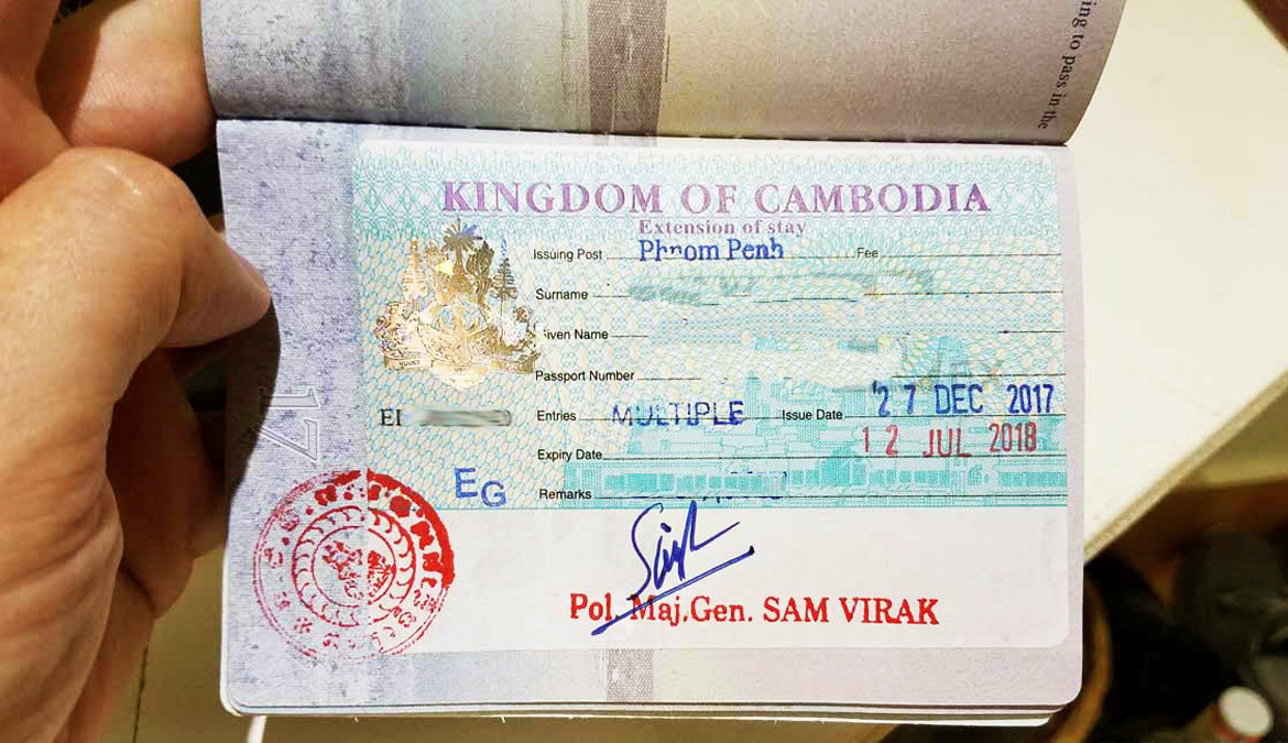 Cambodia visa extension