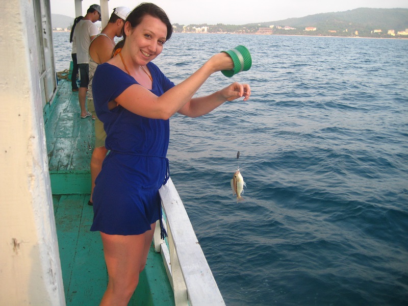 Fishing in Halong Bay