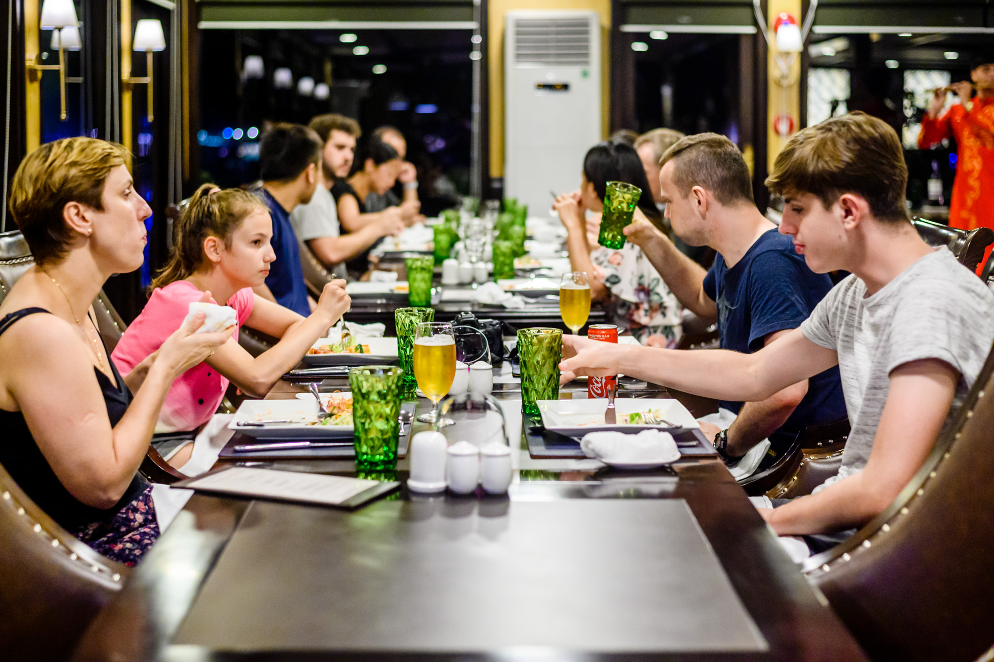 The dining room on Paradise cruise