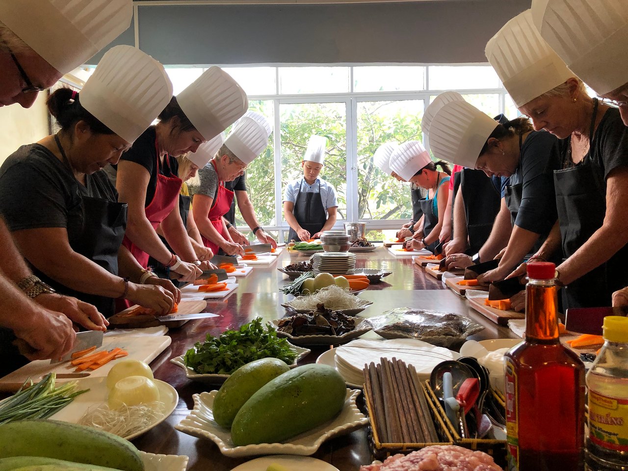Hoang's cooking class