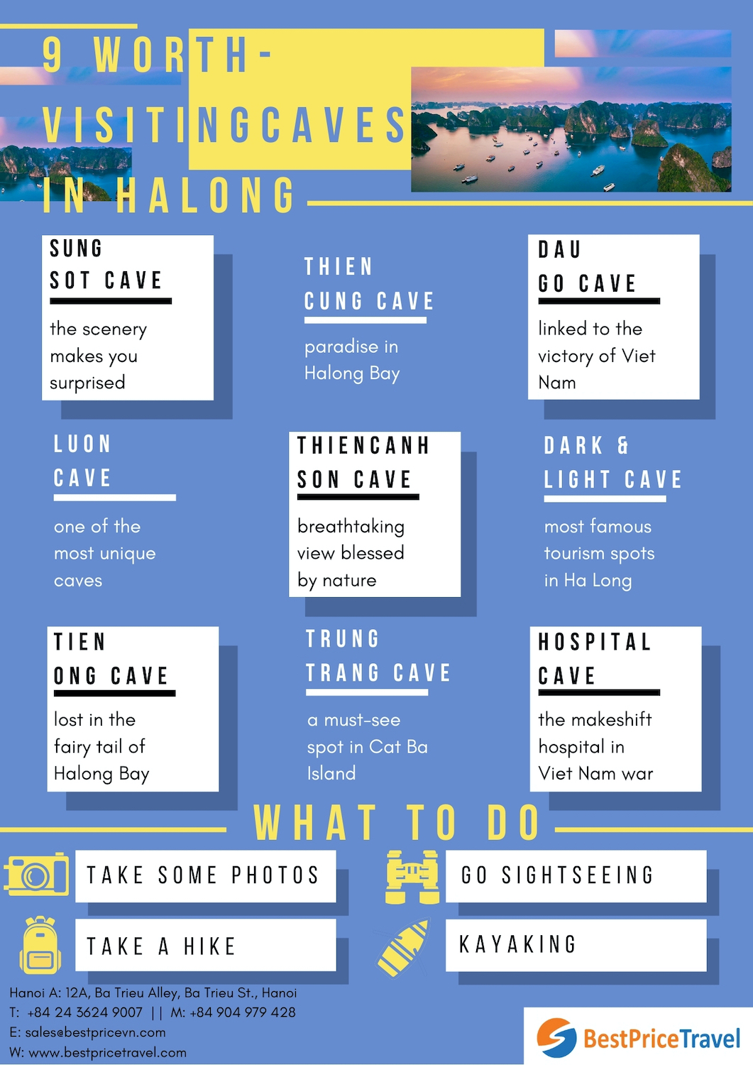 An overview of the top 9 caves in Halong Bay