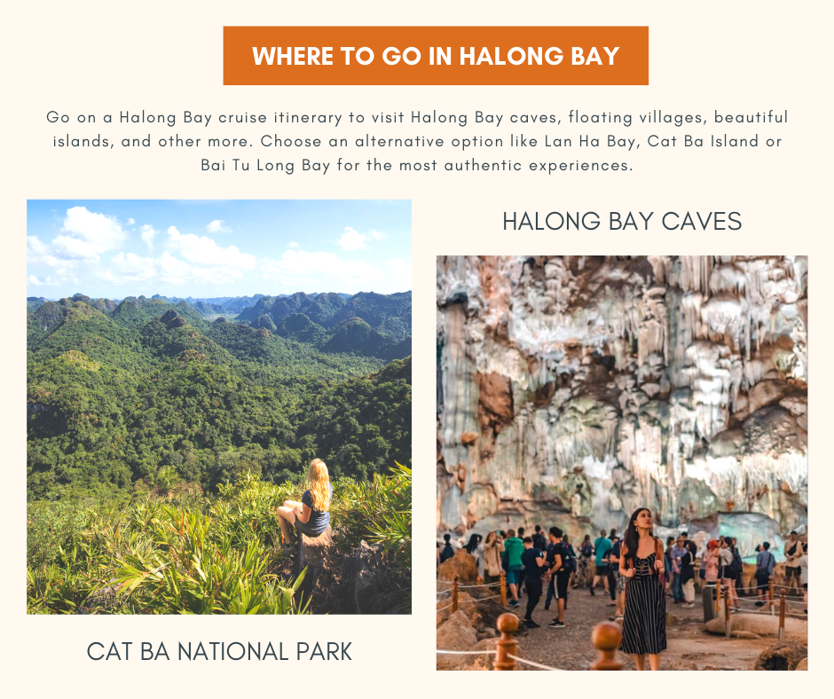 Where to visit in Halong Bay