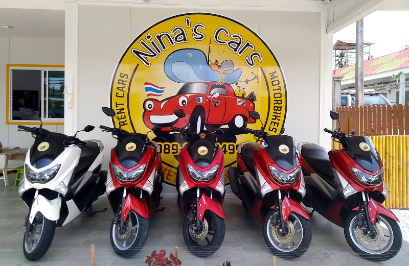 scooter rental Phuket Thailand Nina car
