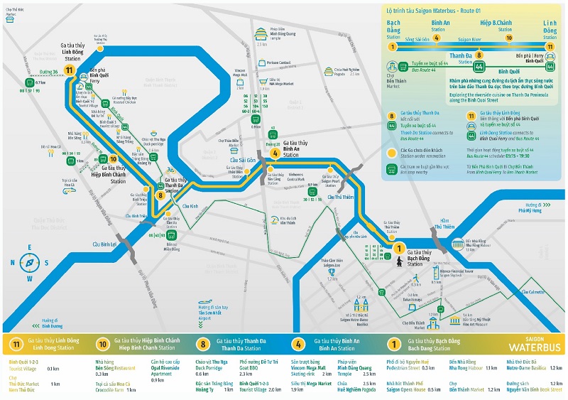 saigon river bus route 