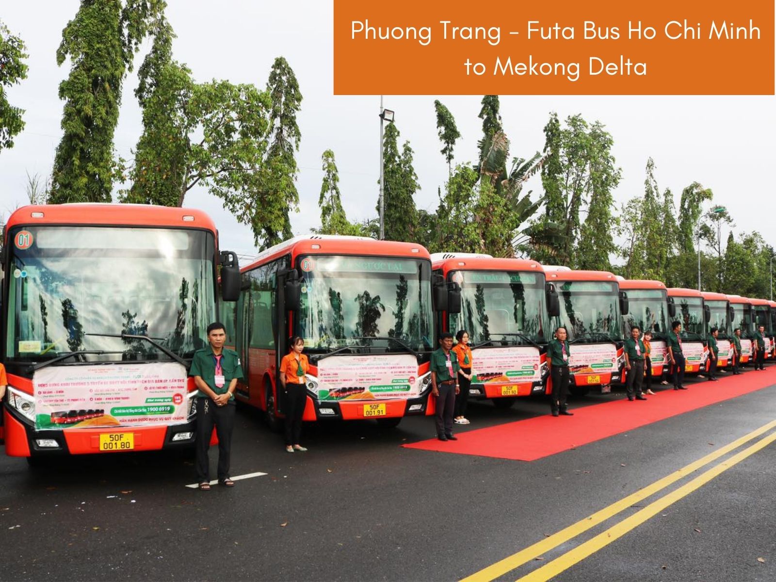 Futa bus from Ho Chi Minh to Mekong delta