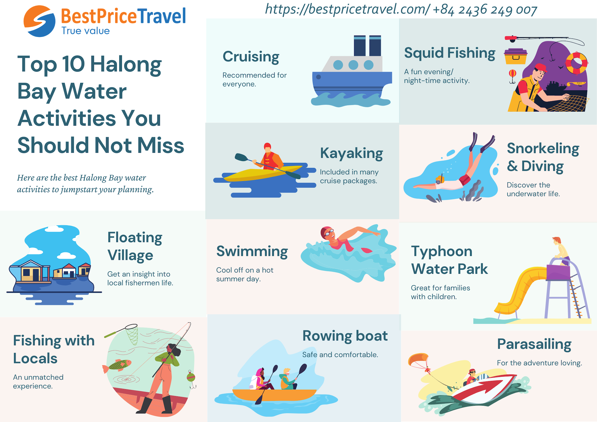 halong bay water activities