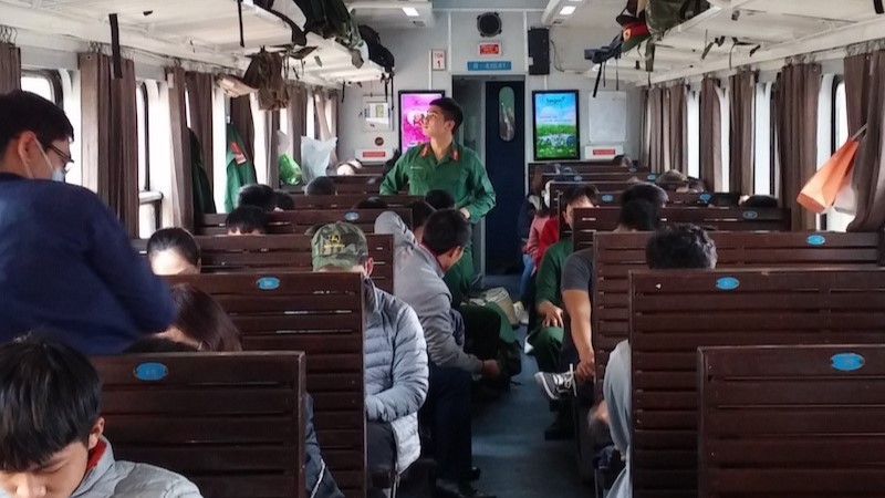 Hard-seat of Hanoi - Halong Bay train