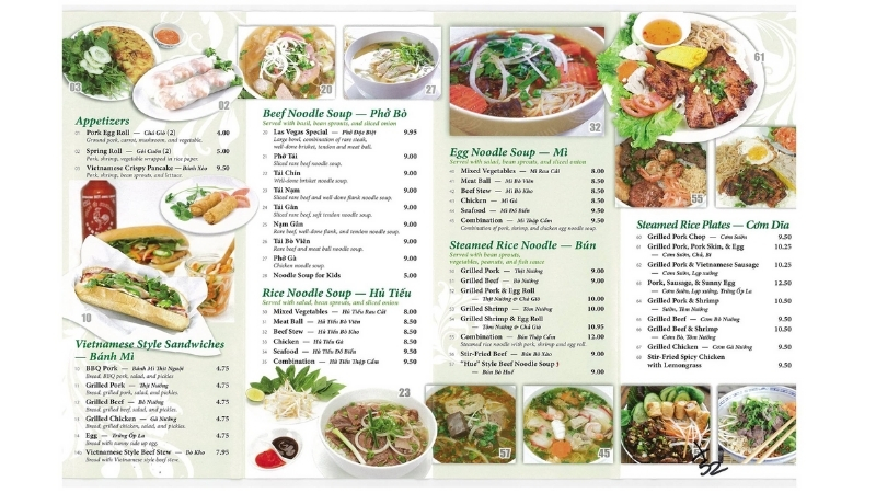 Vietnam scam in restaurant