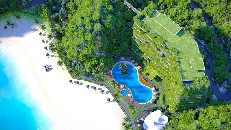 Staying in Flamingo Resort Cat Ba