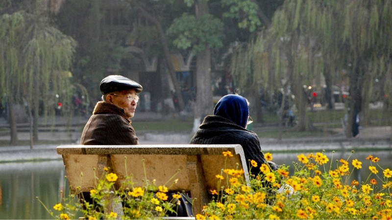 Winter in north Vietnam