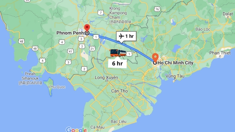Ho Chi Minh to Phnom Penh