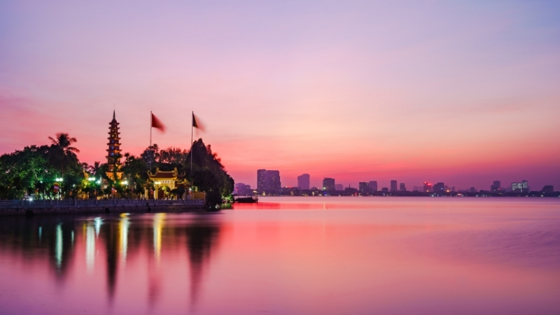 Sunset in Westlake Hanoi
