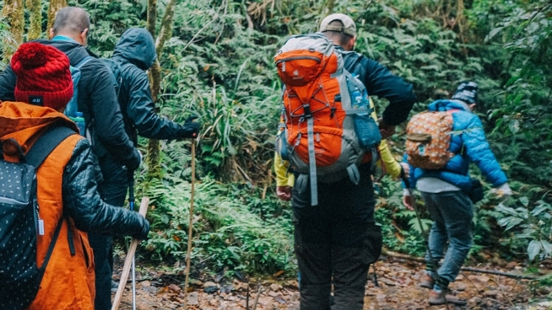 Fansipan Trek trail via Sin Chai
