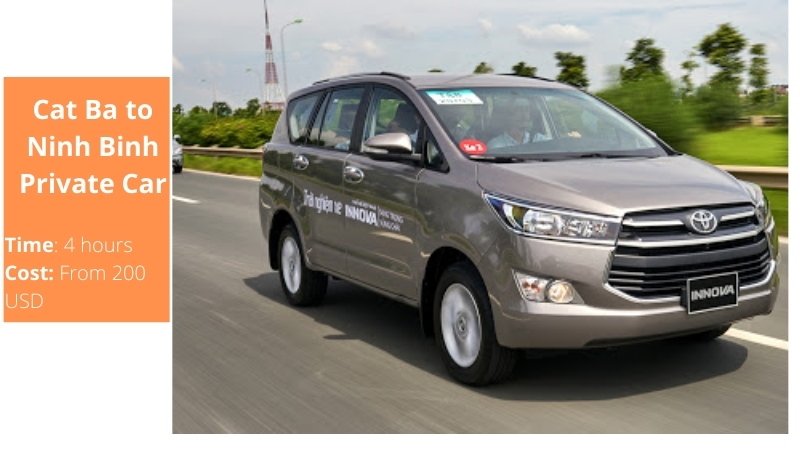 Cat Ba to Ninh Binh Car