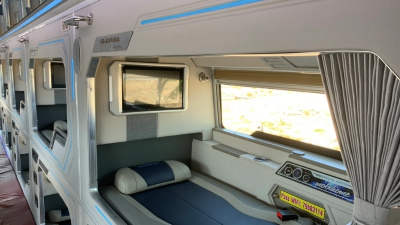 Cabin bed in Da Nang to Nha Trang Bus