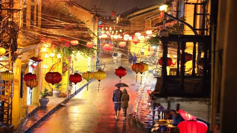 Take pictures in the rain