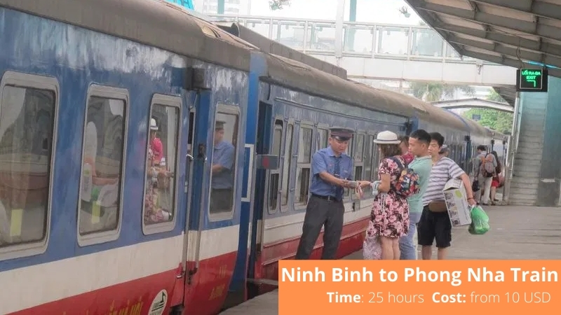 Train from Ninh Binh to Phong Nha