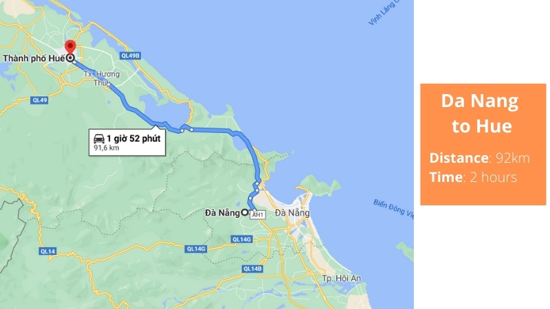 Da  Nang to Hue