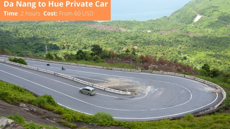 Private car from Da Nang to Hue
