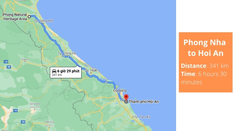 Hoi An to Phong Nha