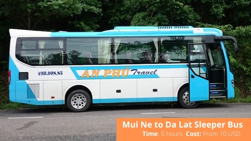 Mui ne to Da Lat sleeper bus