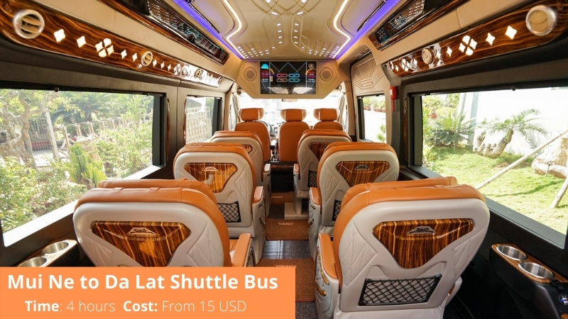 Mui Ne to Da Lat shuttle bus